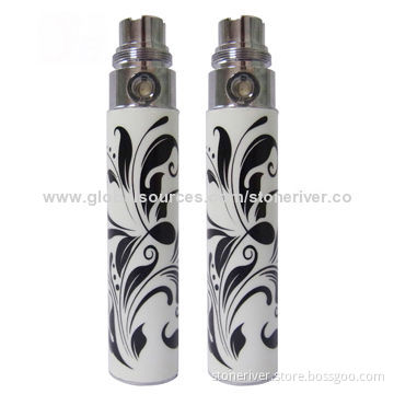 Fashionable Style/Luminous Shine E-cigarette Batteries, OEM Orders Available